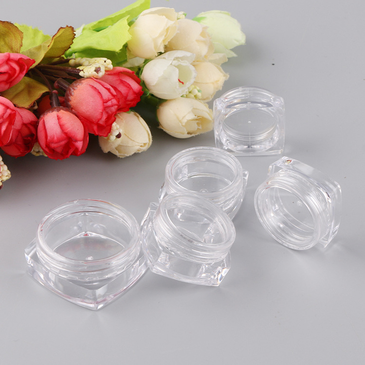 2G, 2.5g, 3g, 5g square bottles for nail art, special cosmetic packaging bottles, magic mirror powder box cosmetic bottles details Picture