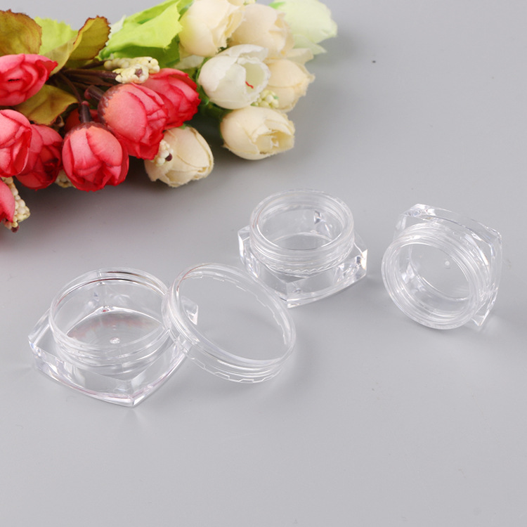 2G, 2.5g, 3g, 5g square bottles for nail art, special cosmetic packaging bottles, magic mirror powder box cosmetic bottles Specification image