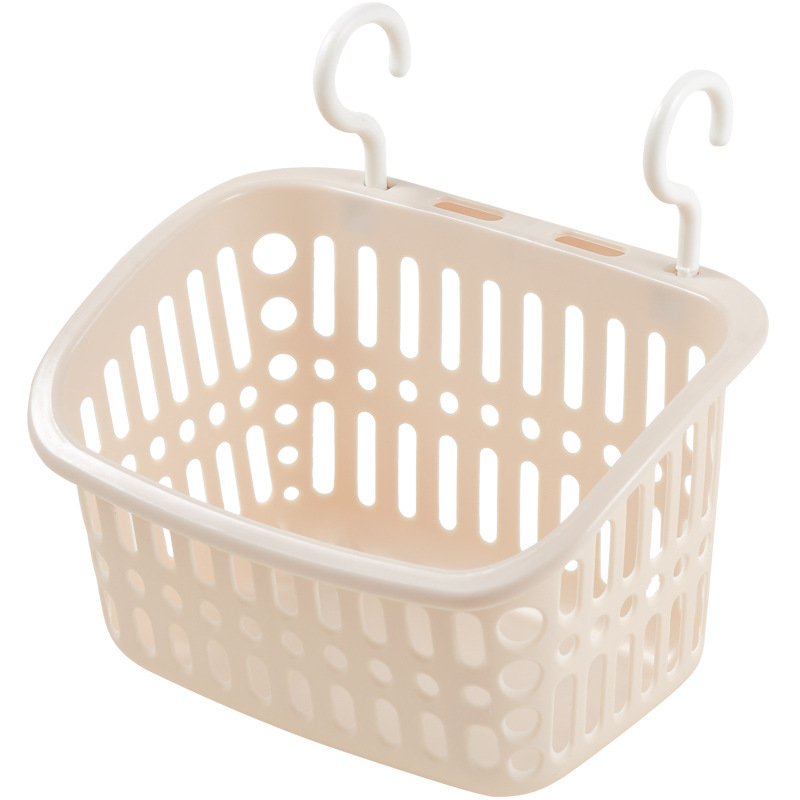 Hanging Storage Basket Bathroom Hanging Basket Household Plastic Kitchen Bathroom Bath Basket Storage Basket Wall Hanging Storage Basket Item Picture