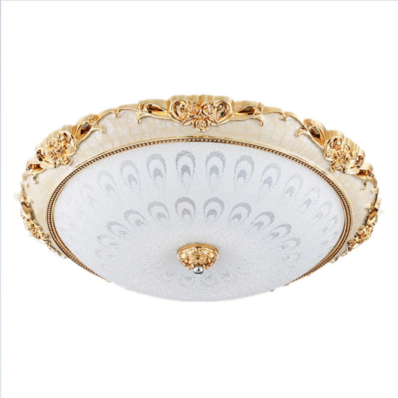 European-style ceiling lamps, bedroom lamps, round simple European crystal living room lamps, LED room lamps, balcony, corridor and dining room lamps Item Picture