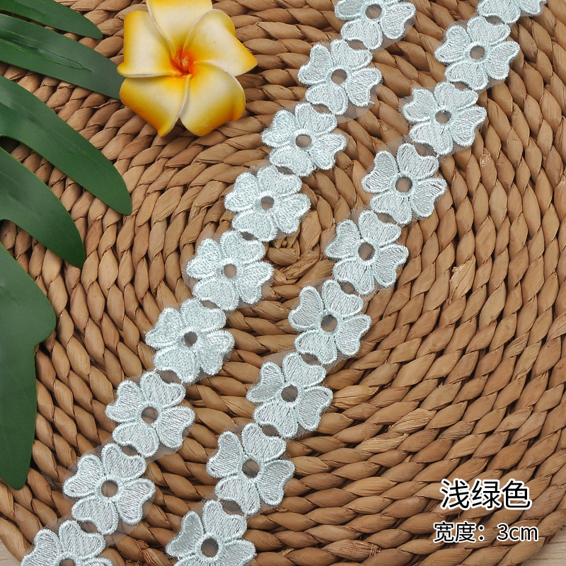 Wholesale of accessories: multi-color exquisite organza accessories, lace, women's clothing and wedding dresses, exquisite lace Application Scenario