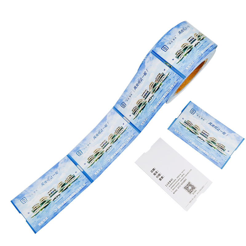 We supply thermal paper, cinema tickets, coated paper, admission tickets, folding tickets for scenic spots, air tickets and punched tickets Item Picture