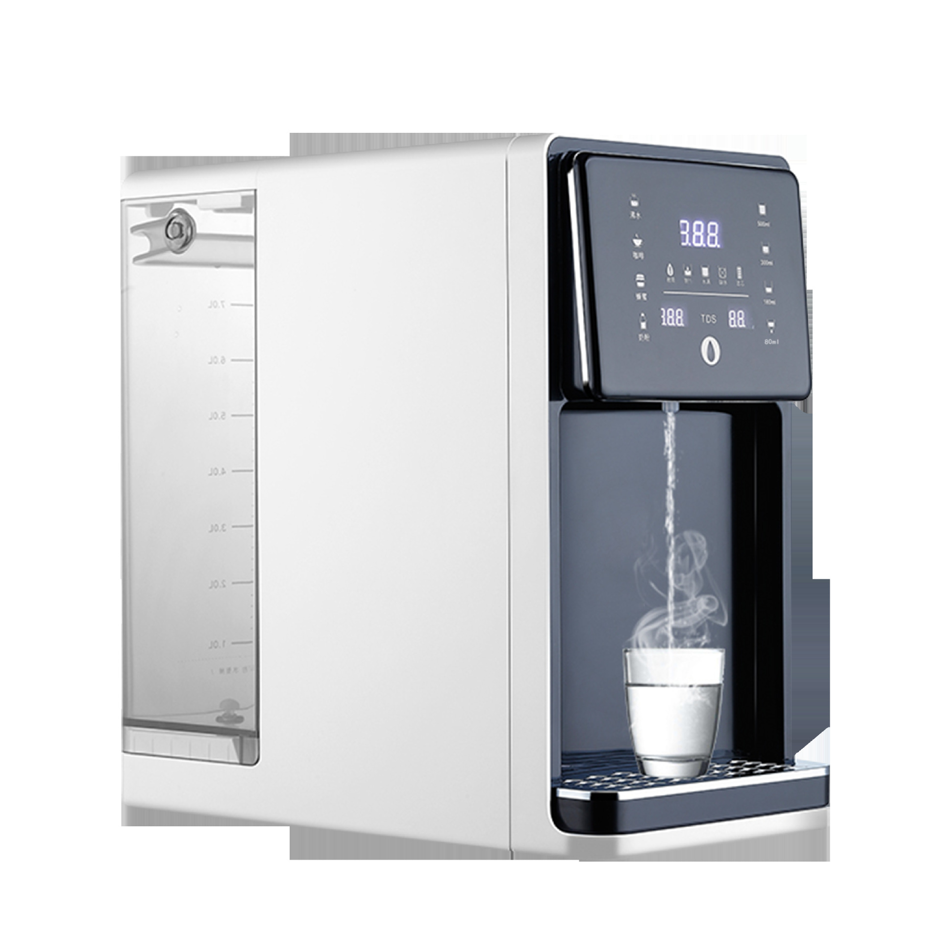 RO reverse osmosis water purifier Heating integrated machine ice and hot desktop pure water machine direct drinking water dispenser Heating pure water in one machine details Picture