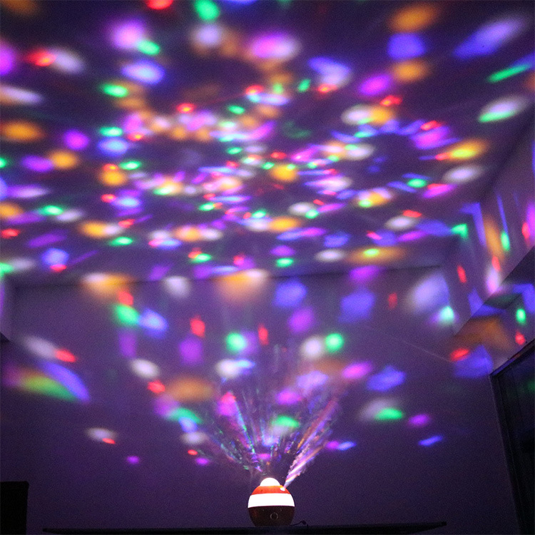 Bluetooth Audio Wood Grain Mini Home Crystal Led Stage Lights Music Lights Christmas Projection Ktv Disco Bar Lights Application Scenario