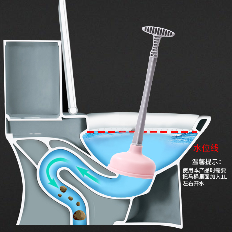 马桶吸、管道疏通器实物图
