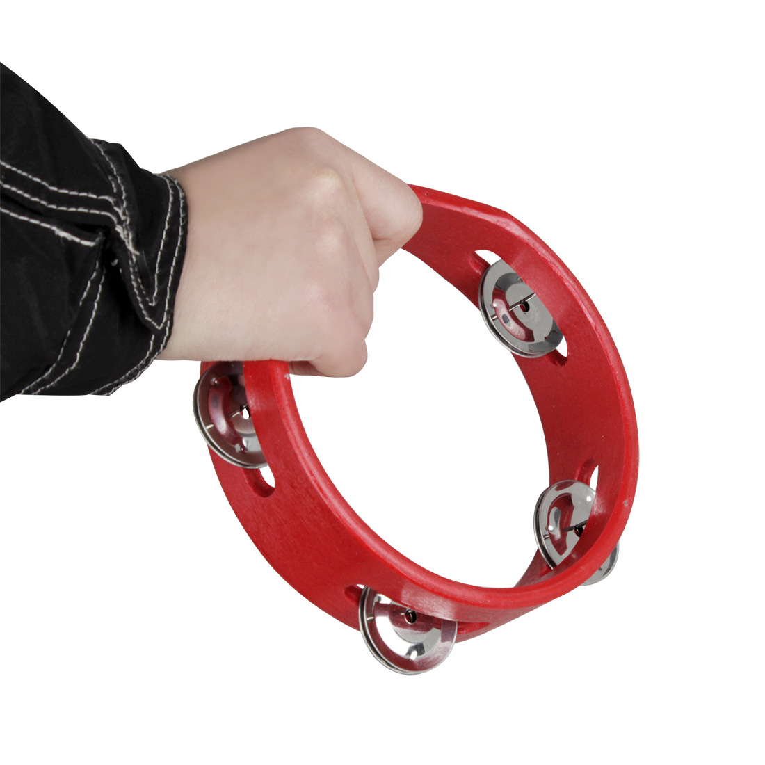 Percussion instruments: 6-inch wooden hand-cranked bells, children's round orff instruments, flower drum rings, children's single-row hand-cranked bell rings Specification image