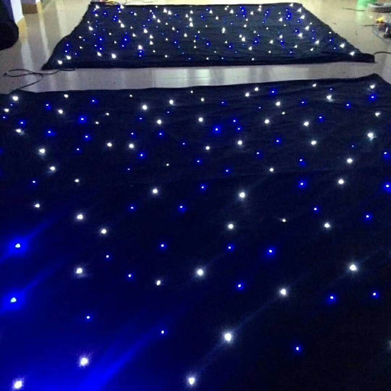 LED starry sky fabric, black star fabric, starlight fabric, stage background fabric, stage lighting, deposit, square meter, independent station Application Scenario