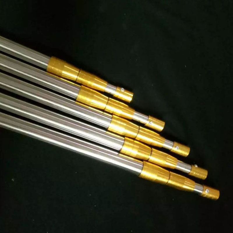 Stainless steel fishing rods, golden sleeves, reinforced net fishing rods, telescopic rods, net fishing gear, fishing tackle, net fishing rods, fruit picking rods Application Scenario