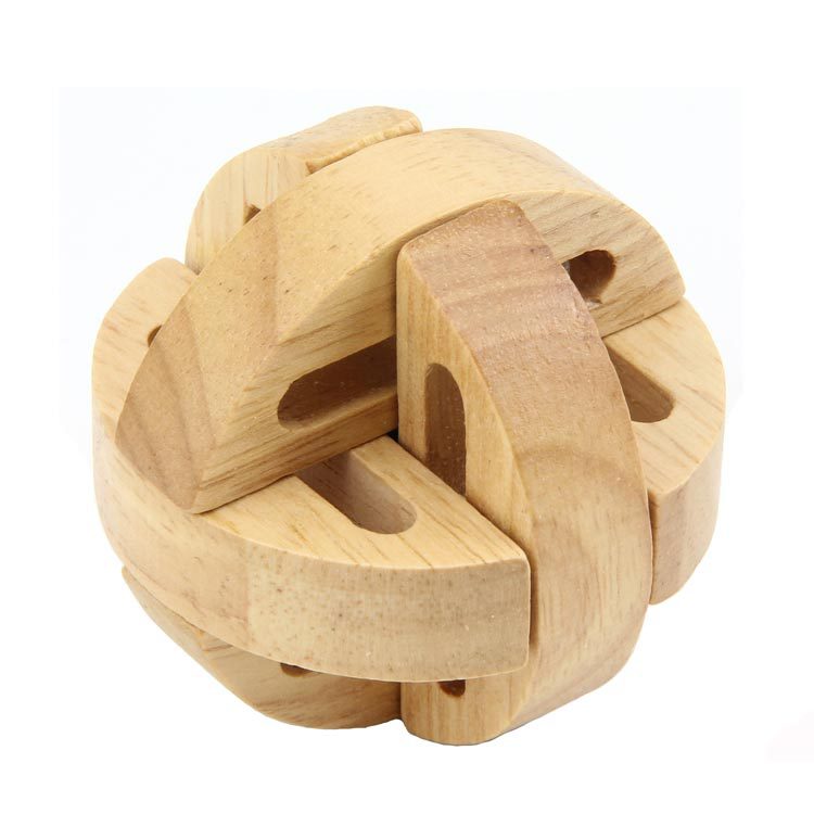 孔明锁 儿童木制玩具 孔明锁鲁班锁全套古典榫卯木制玩具 孔明锁详情图5