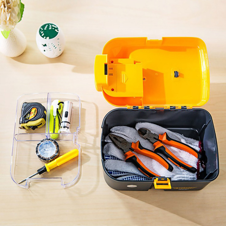 Hardware portable toolbox self-driving equipment Car storage box with LED lights car gift backup organizer Application Scenario