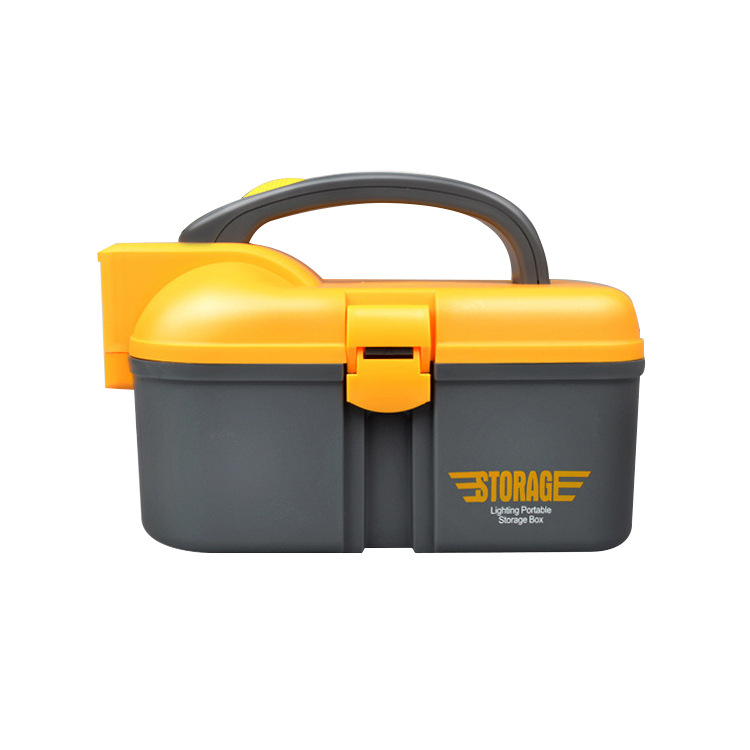 Hardware portable toolbox self-driving equipment Car storage box with LED lights car gift backup organizer Item Picture