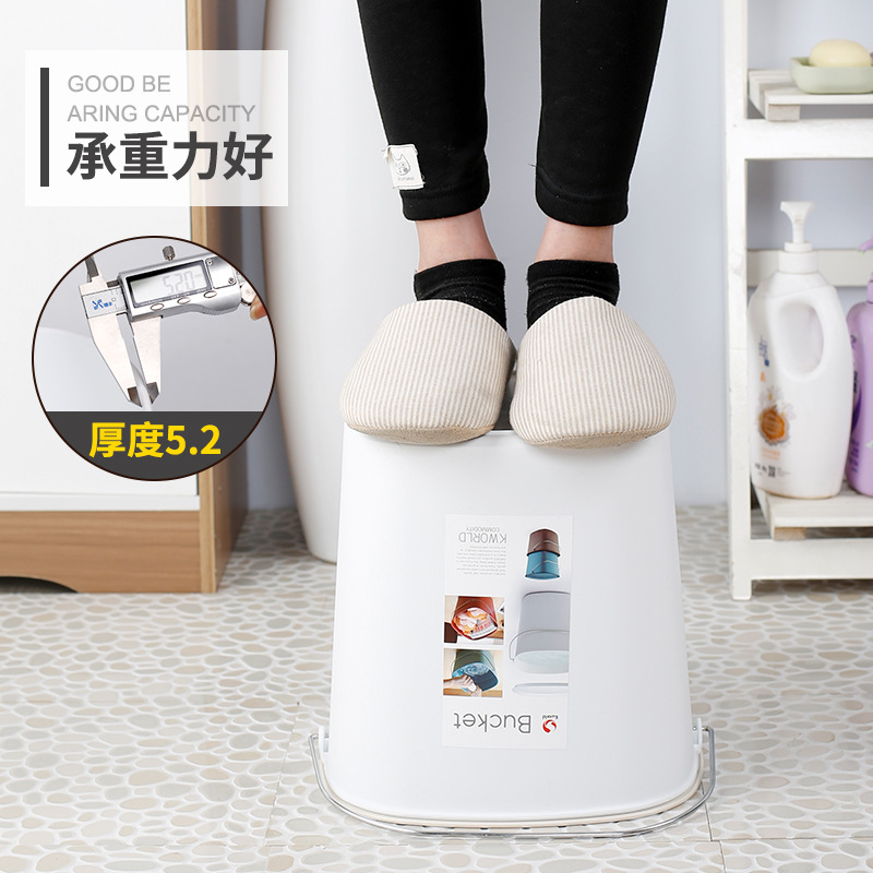 Jinhuida Simple Household Storage Multi-Purpose Bucket Kitchen Bucket With Cover Toilet Bucket Building Jun Portable Bucket Specification drawing