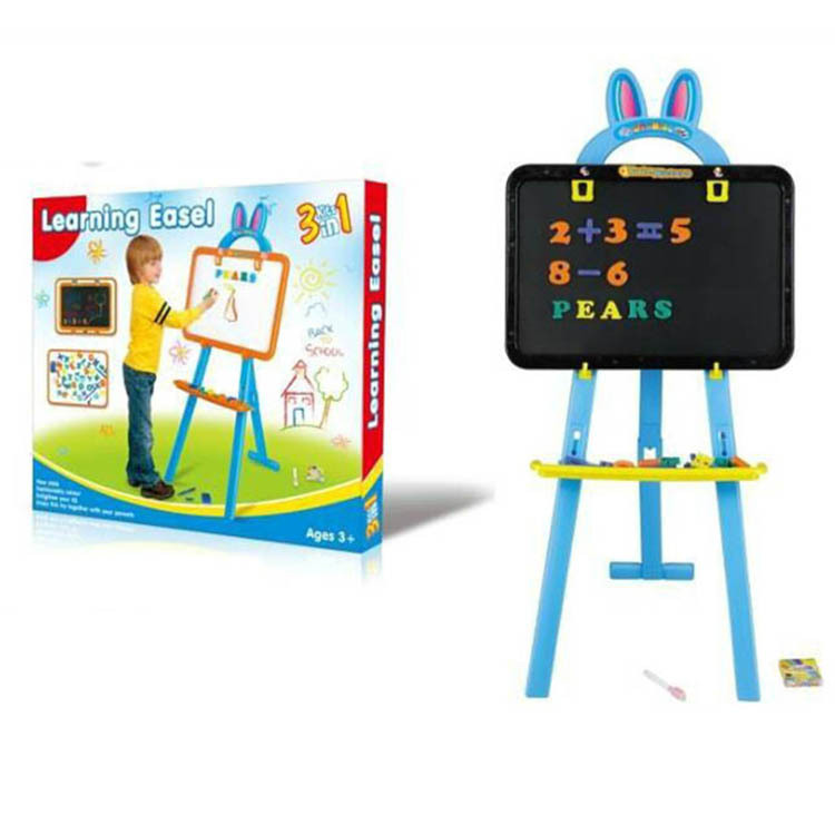 Cross-border children's large double-sided drawing board, learning stand, magnetic writing board, children's educational drawing toy with magnetic stickers Application Scenario