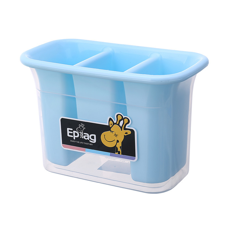 3025 candy-colored chopstick holder kitchenware draining rack thickened double-layer plastic PP double-layer 筷笼 Item Picture