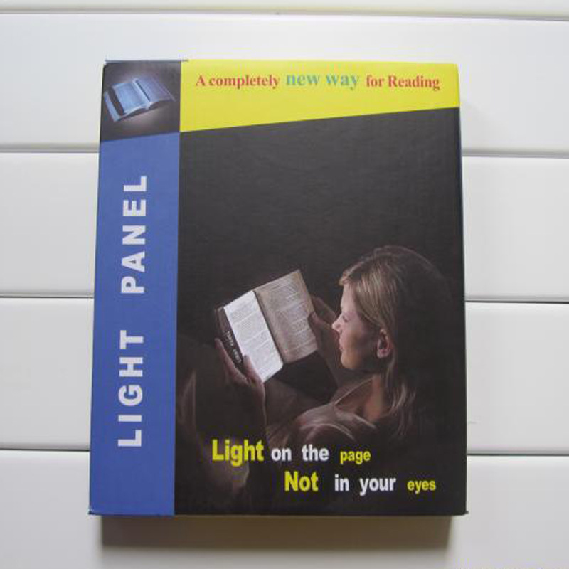led flat panel reading light ultra-thin portable flat panel night vision reading light home dormitory students learn led light manufacturers details Picture