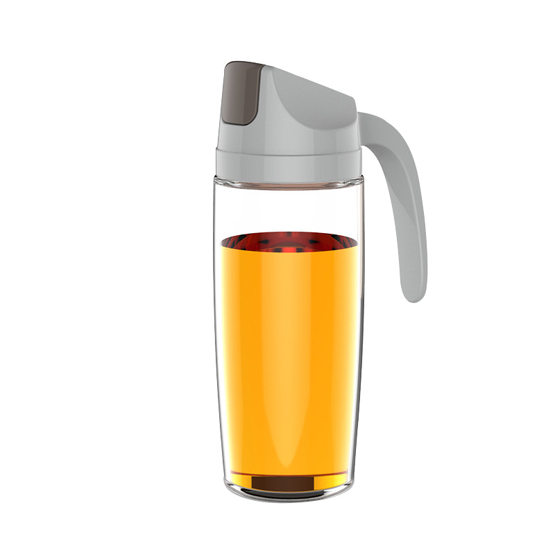 Lobo Kitchen glass automatic opening and closing oil bottle, household kitchen dust-proof large-capacity flip-top oil bottle factory direct sales Item Picture