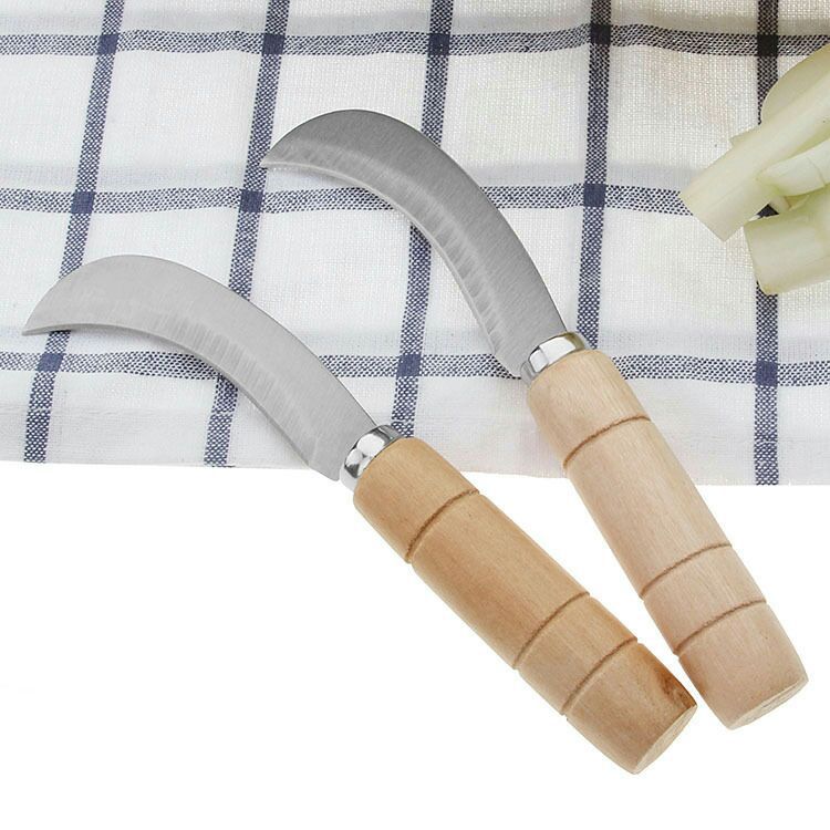 木柄菠萝刀弯/水果刀香蕉瓜/两元店货源细节图