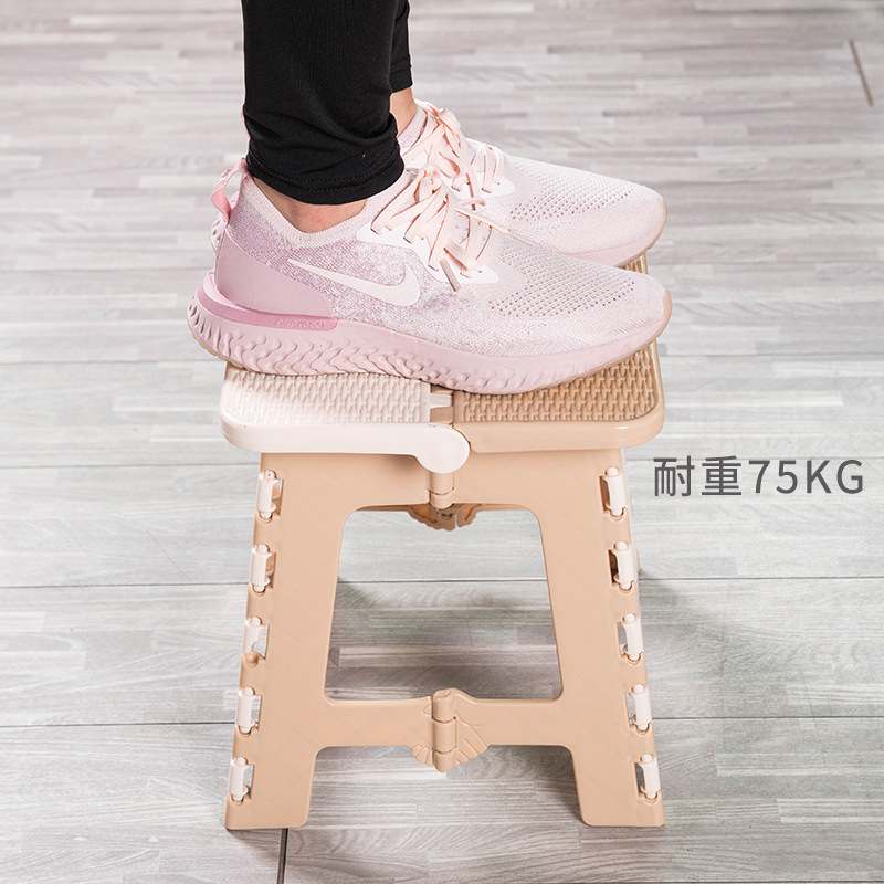 简易塑料折叠凳子家用椅子成人火车马扎折叠小板凳户外便携钓鱼凳