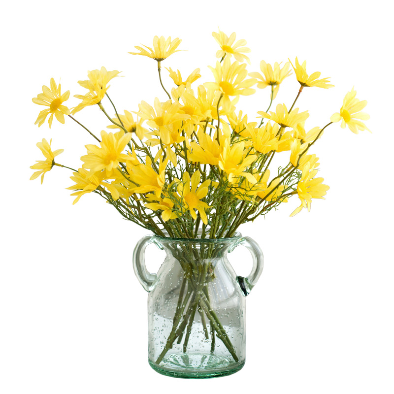 5 Heads Of Dutch Chrysanthemum Small Daisy, Persian Chrysanthemum Simulation Flower, Silk Flower, Small Wild Chrysanthemum Fake Flower, Daisy Decoration Wedding Wholesale Item Picture