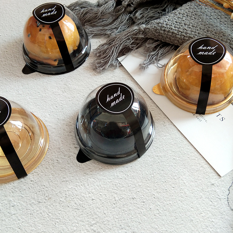 2023 Factory direct sale round Mid-Autumn Festival mooncake blister box, egg yolk pastry tray, mooncake tray inside tray, snow beauty packaging details Picture