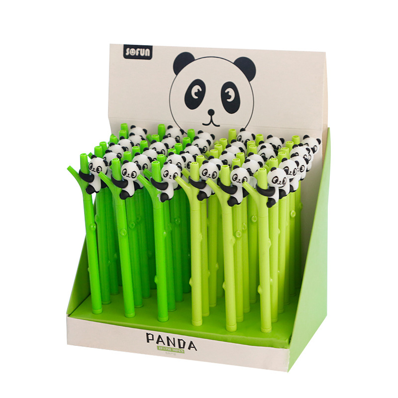 Hot Zf1750 Panda Cute Shape Student Supplies Office Supplies Signature Pen Factory Direct Sales Neutral Item Picture