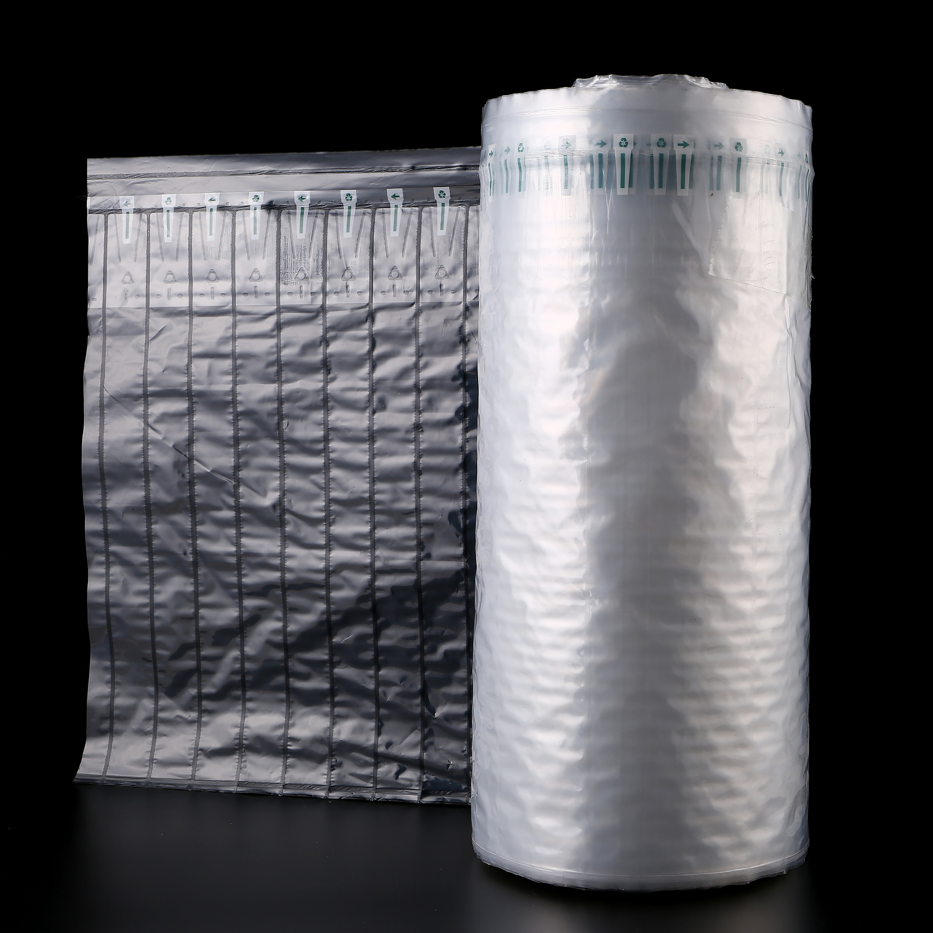 Shockproof air column bag packaging roll material manufacturer, fragile protective inflatable bags, express shockproof filled bubble columns wholesale Specification image