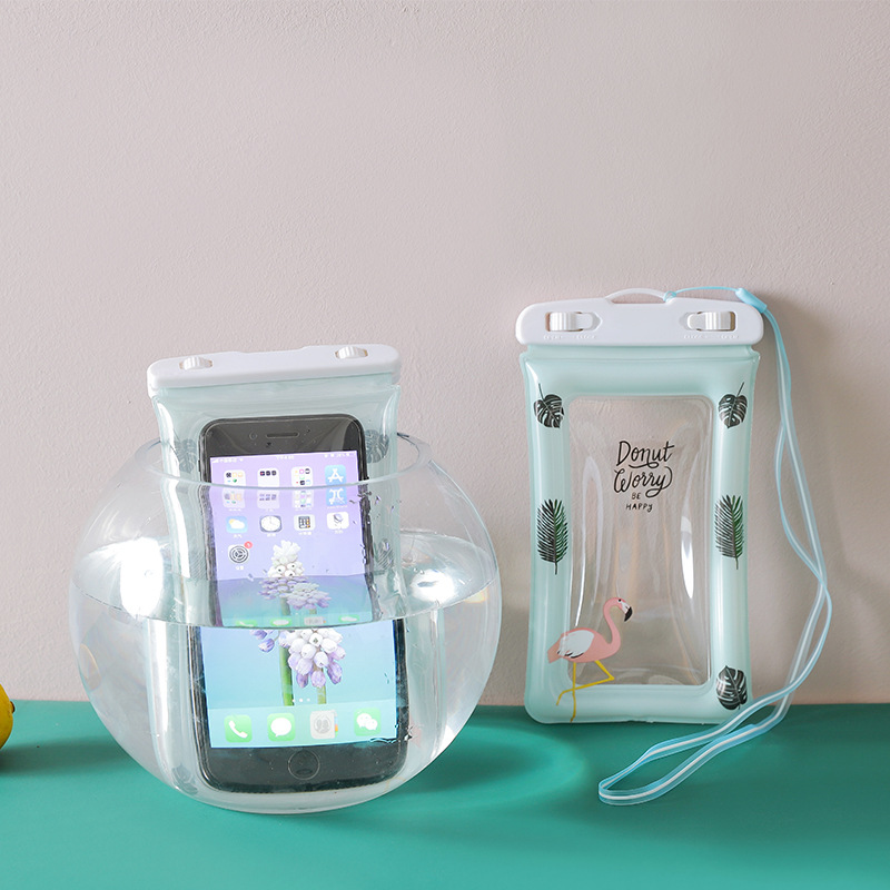防水袋手机可触屏可漂浮外卖骑手防水袋游泳温泉漂流拍照器潜水套