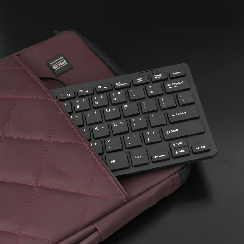 Original factory USB desktop laptop keyboard, wired chocolate mini silent small keyboard with LOGO details Picture