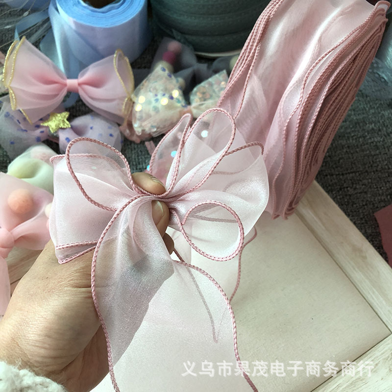 Wavy Crimped Fishtail Yarn With Diy Handmade Bow Accessories Gift Flower Packaging Shoe Flower Materials Application Scenario