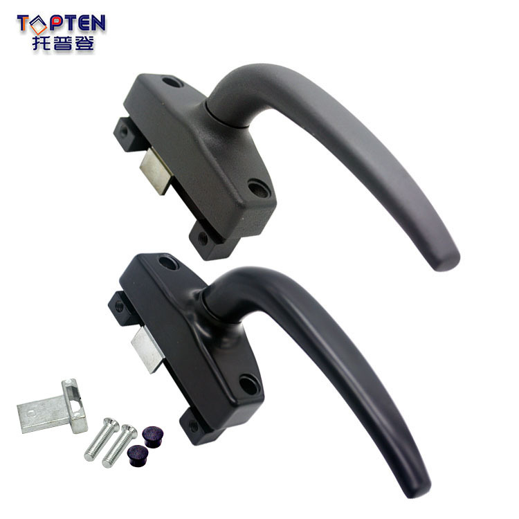 Topden aluminum alloy window handle, aluminum sliding window handle lock, inner and outer opening window handle, flat pressure transmission handle Specification image