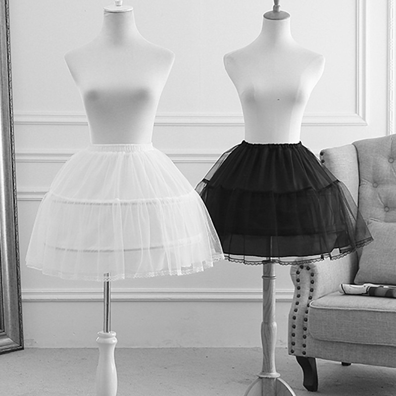 lolita Daily pompadour dress lined with short underwire mesh skirt Superpompadour children's dress details Picture