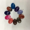 The manufacturer is selling wholesale of fashionable egg-shaped agate rough stone semi-precious stone ring face jewelry accessories and handicrafts from Europe and America details Picture
