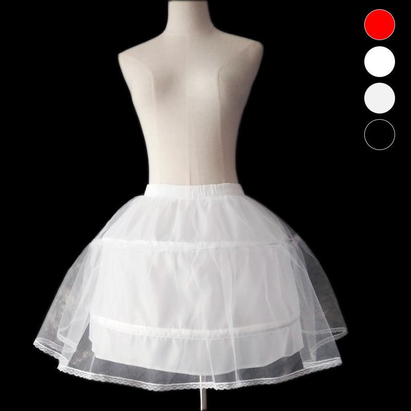 lolita Daily pompadour dress lined with short underwire mesh skirt Superpompadour children's dress full figure