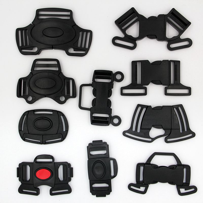 儿童安全座椅插扣五向插扣固定婴儿车卡扣五点式环保白底实物图