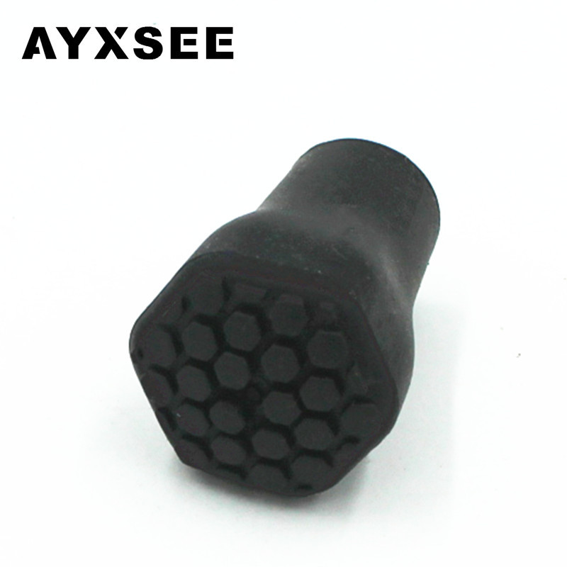 AYXSEE户外登山杖健走杖手杖配件 六边脚套杖尖保护套防滑详情图5