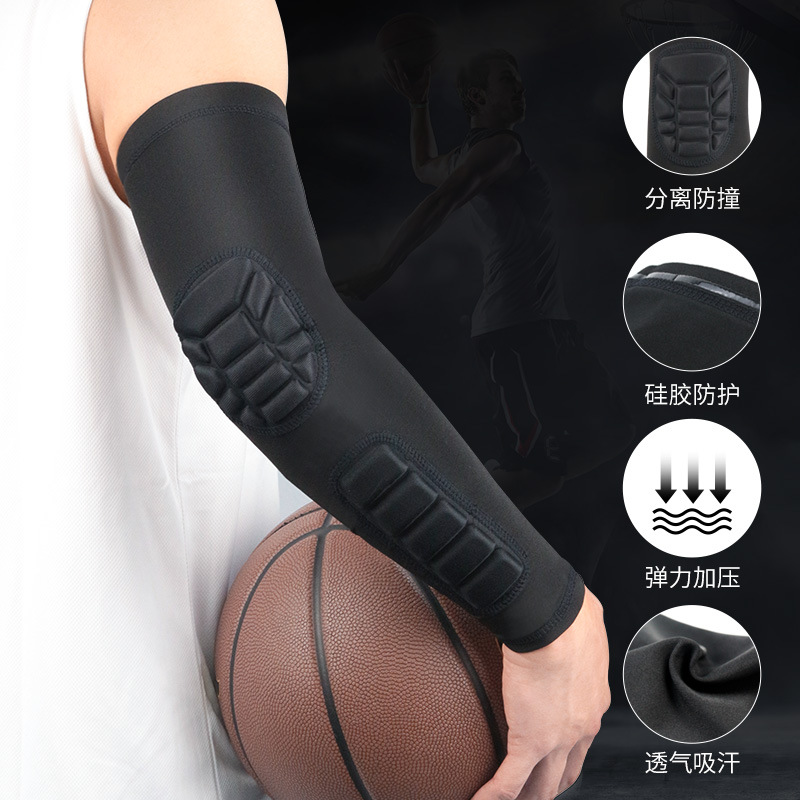 Sports Elbow Honeycomb Anti-Collision Pressure Arm Arm Sleeve Men's And Women's Basketball Cycling Fitness Ski Protection details Picture