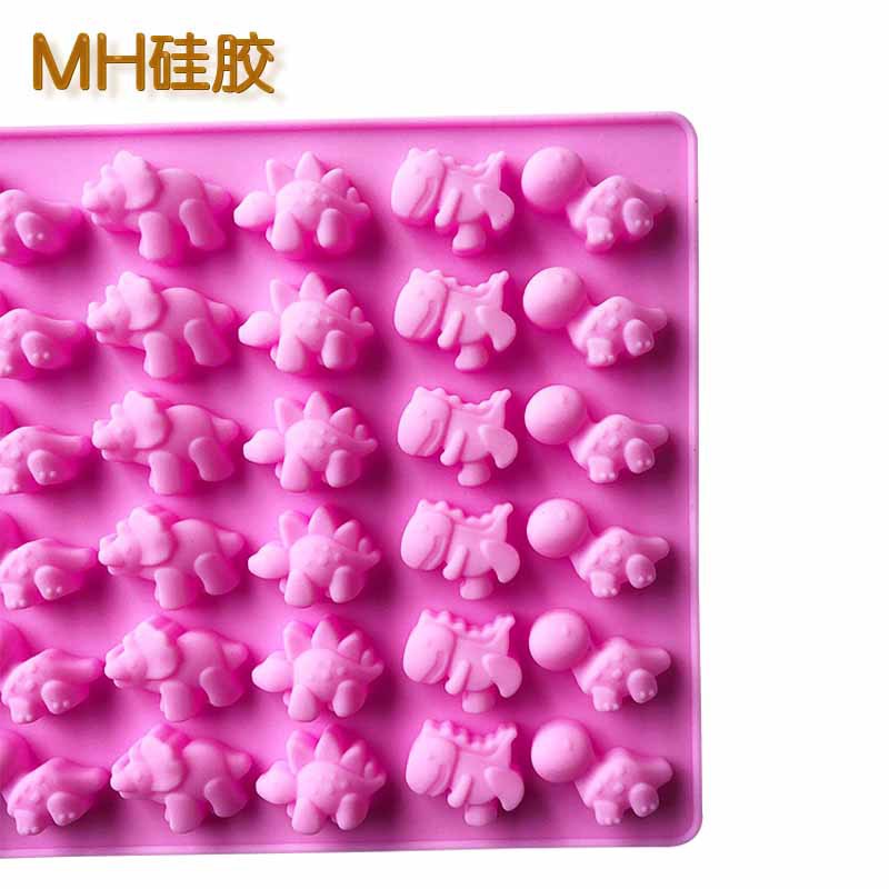 Minghao 48 Small Dinosaur Silicone Qiao Mold High Temperature Resistance Qq Sugar Mold Fire Paint Wax Vertical Mold Item Picture