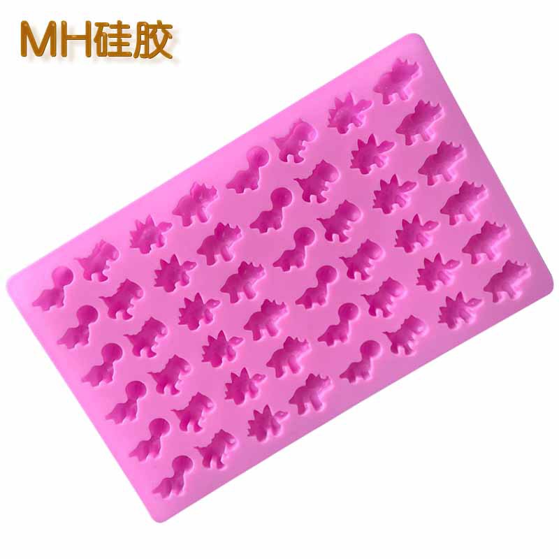 Minghao 48 Small Dinosaur Silicone Qiao Mold High Temperature Resistance Qq Sugar Mold Fire Paint Wax Vertical Mold Specification drawing