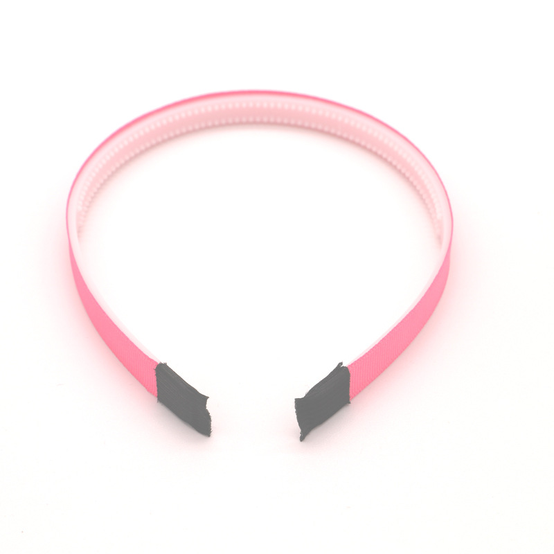 Factory direct sales of new 1CM candy-colored fashionable DIY hair band, Korean-style fabric with teeth, handcrafted plastic hair accessory Item Picture