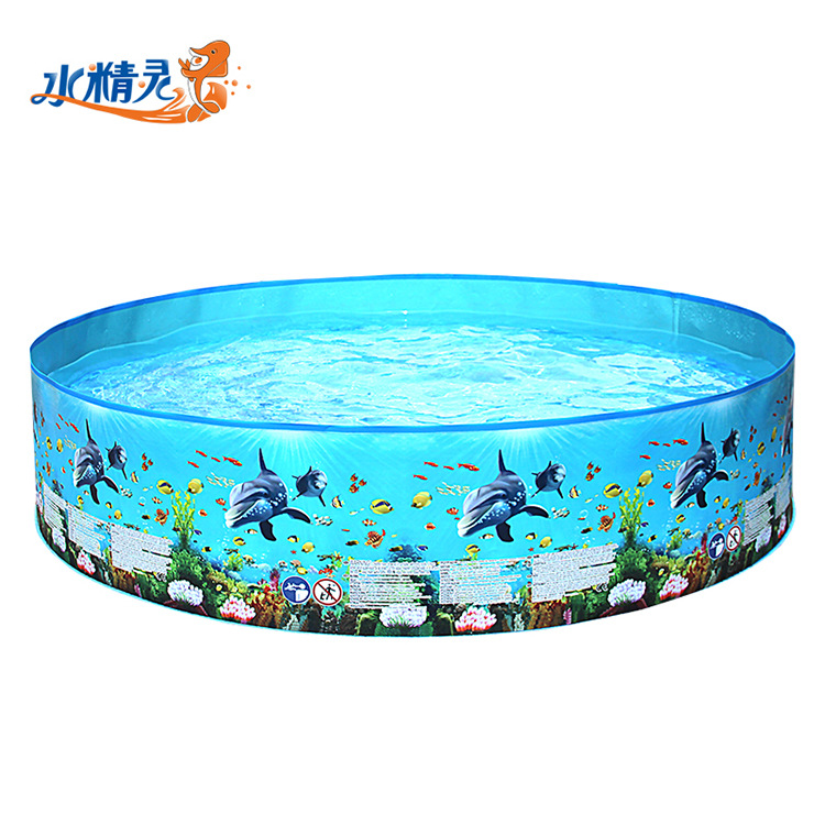 Cross-border wholesale large outdoor non-inflatable swimming pool Family round pool children's home thickened baby pool full figure