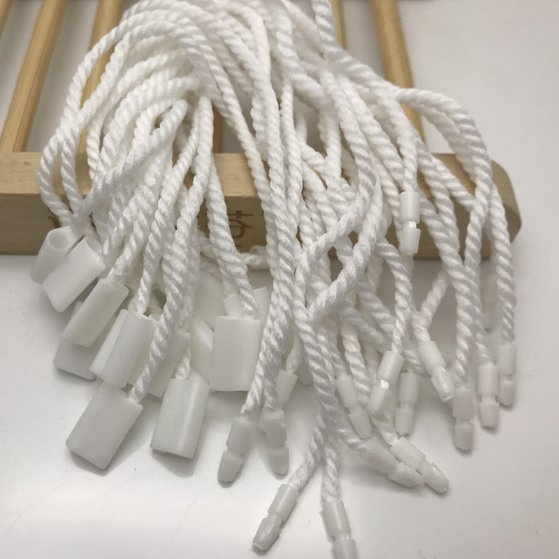 厂家直销粗绳吊粒棉线方扣毛衣吊绳服装挂吊牌可重复使用现货供应图