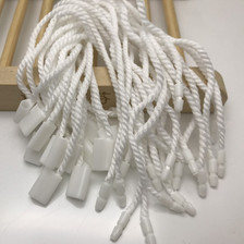 厂家直销粗绳吊粒棉线方扣毛衣吊绳服装挂吊牌可重复使用现货供应