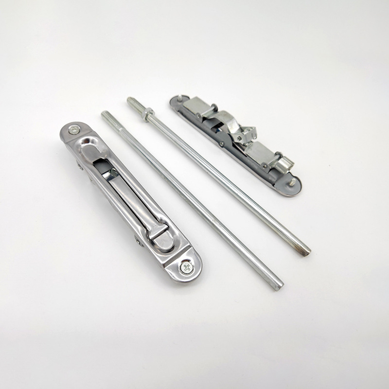 Anti-theft door, top and bottom concealed latch, multi-position extended double-opening door, invisible stainless steel central control latch, mother and child fireproof door Specification image