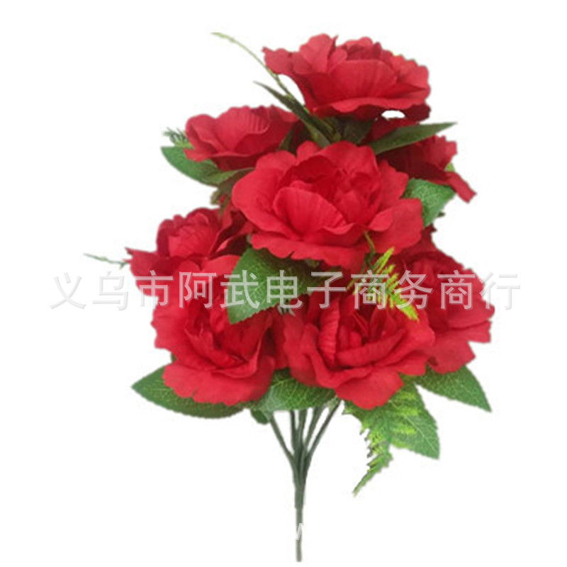 Wholesale of 10 artificial roses, home decorations, flower arrangements, artificial bouquets, floral art, outdoor landscaping and decorative plants Application Scenario
