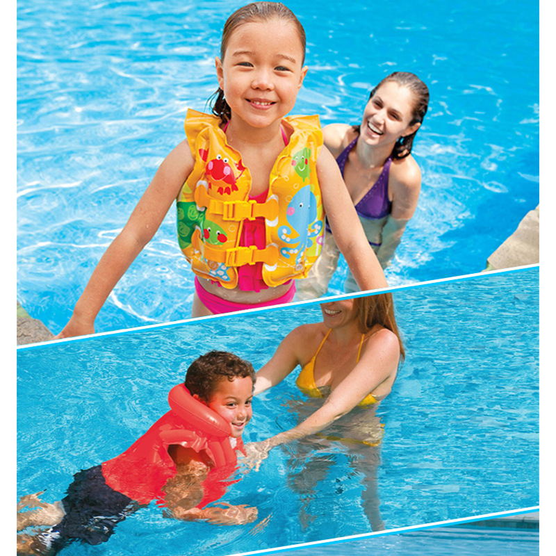 INTEX59661 Fun Picture vest, Children's cartoon inflatable vest, swimming suit, life jacket wholesale details Picture