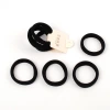 Hair accessory store, hair accessory manufacturer wholesale Korean version high-elasticity black thickened towel band, girls' hair tie band with card Specification image