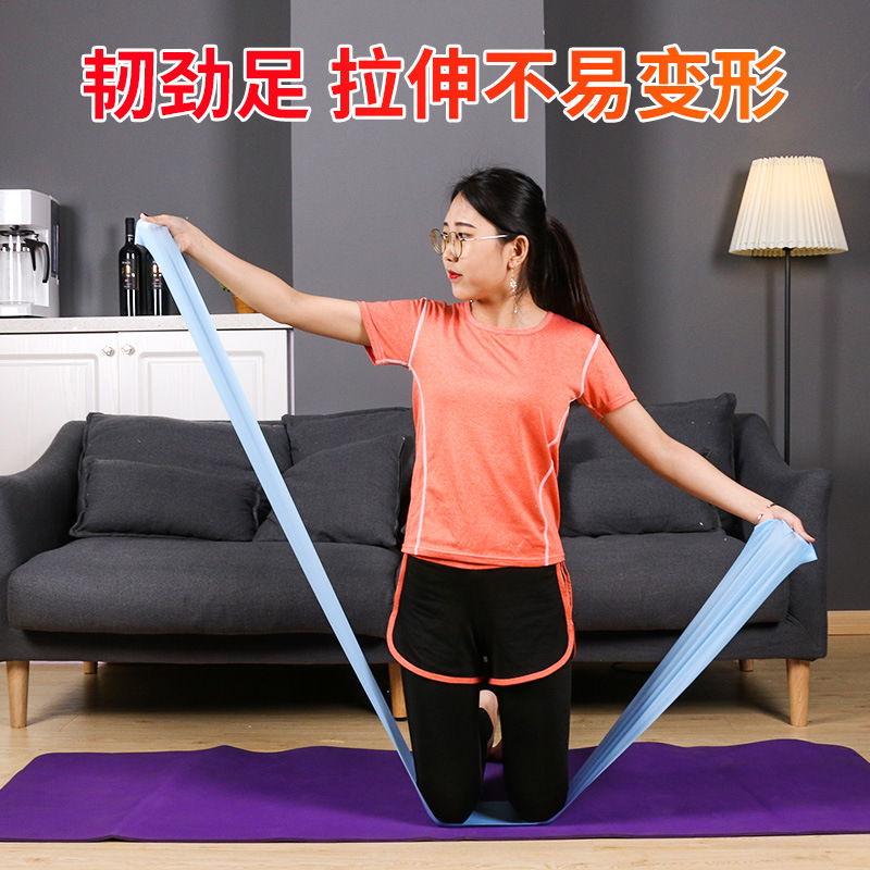跨境供应1.5米tpe瑜伽带拉力带男女弹力阻力带瑜伽伸展带详情图4