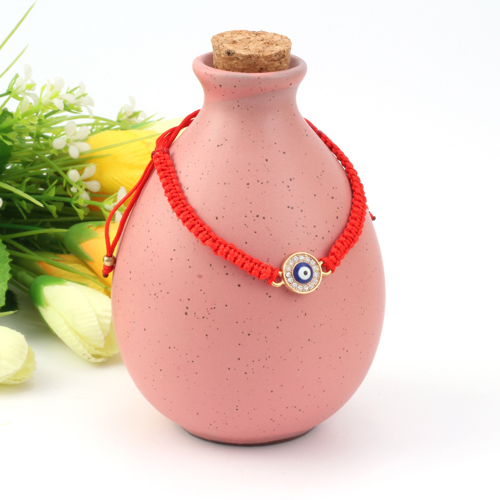 European And American Foreign Trade Cross-Border Hot Goods Bracelet Devil's Eye Red Rope Bracelet Amazon Eye Woven Bracelet For Men And Women Couples Gift Bracelet Manufacturers Wholesale