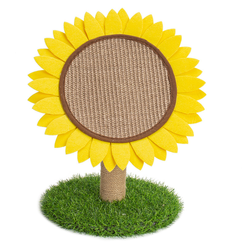 Wholesale of pet supplies, including living room cat scratch boards, sisal sunflowers, sunflowers, pet household cat claw grinding, and cat climbing frames Item Picture