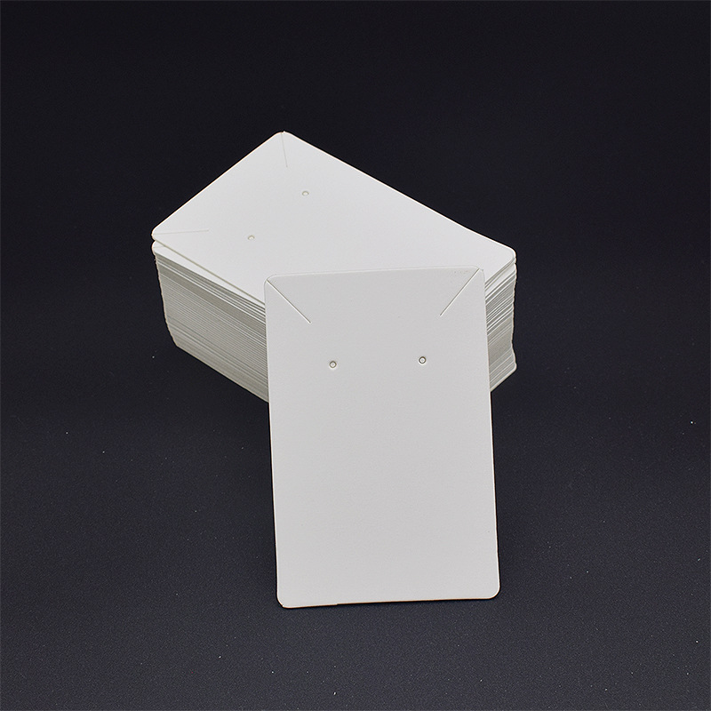 白色纸卡/金葱纸带胶纸A4/卡纸卡片/耳钉卡纸/手表包装卡片产品图